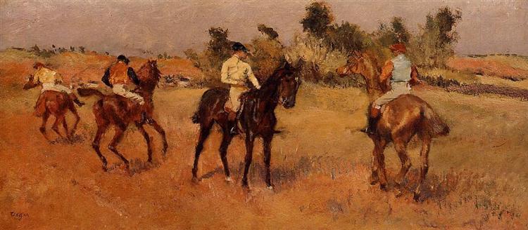 Four Jockeys, c.1886 - c.1888 - Edgar Degas