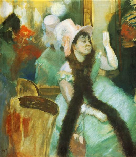 Portrait after a Costume Ball (Portrait of Madame Dietz Monnin), 1879 - Edgar Degas