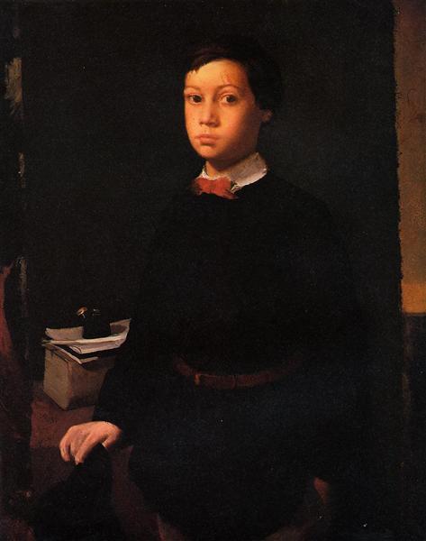 Portrait of Rene De Gas, 1855 - 竇加