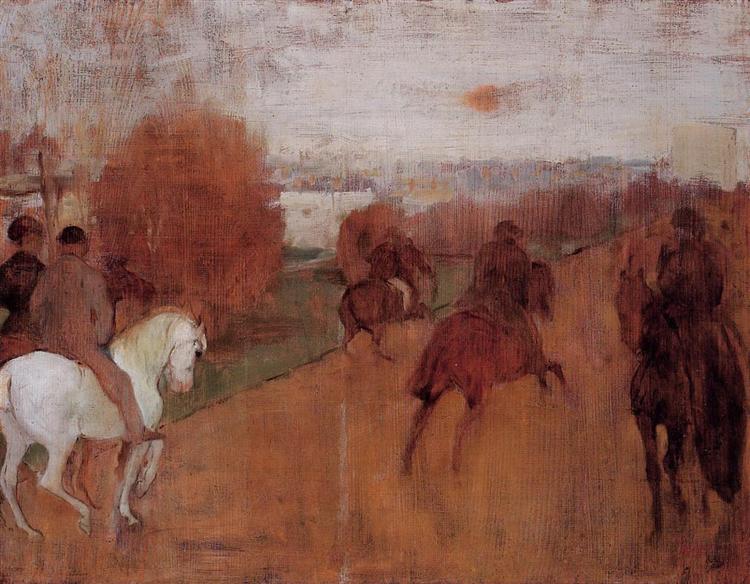 Всадники на дороге, 1864 - 1868 - Эдгар Дега