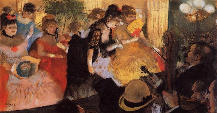 Концерт в кафе, 1877 - Эдгар Дега