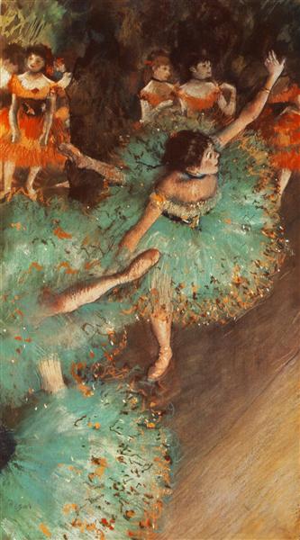 Зеленая танцовщица, 1879 - Эдгар Дега