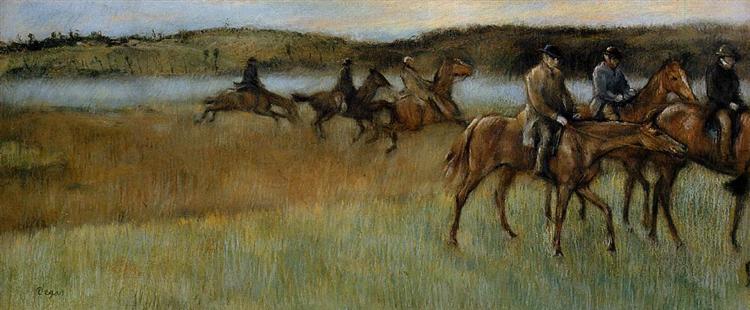 The Trainers, c.1892 - c.1894 - Edgar Degas
