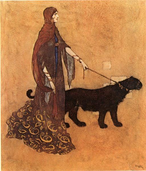 The Arabian Nights: The Queen of the Ebony Isles - Edmund Dulac