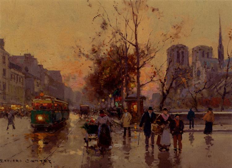 View of Notre Dame - Edouard Cortes