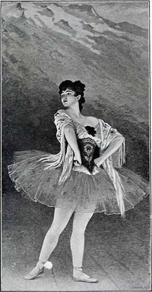 Madame Emma Sandrini. Ballet de la Maladetta, 1902 - Édouard Debat-Ponsan