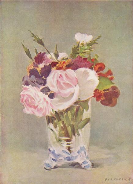 Still life with flowers, 1880 - Edouard Manet