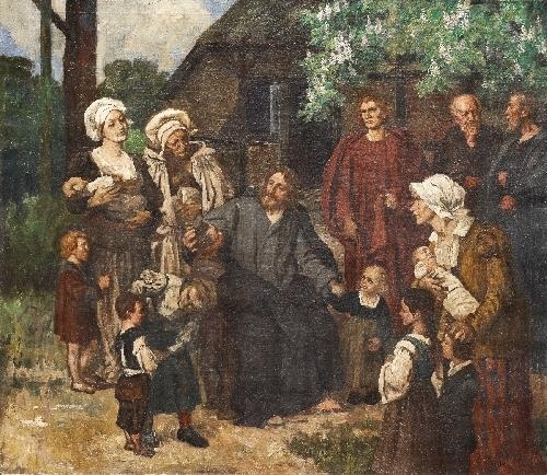 Let the Little Children Come Unto Me, 1908 - Эдуард фон Гебхардт