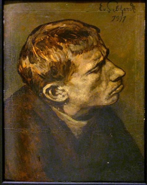 Portrait Of A Man, 1911 - Эдуард фон Гебхардт
