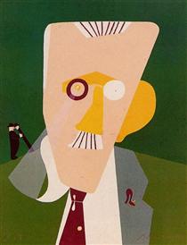 Portrait de James Joyce - Eduardo Arroyo