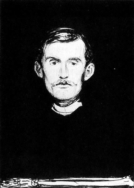 Self-Portrait I, 1895 - 1896 - Edvard Munch