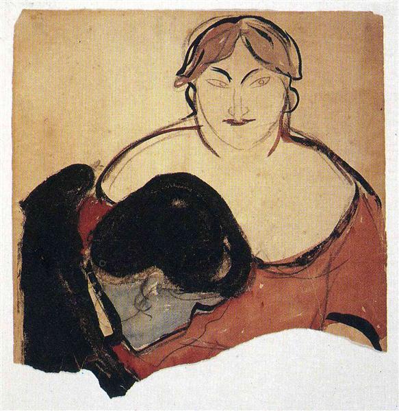 Young Man and Prostitute, 1893 - Edvard Munch
