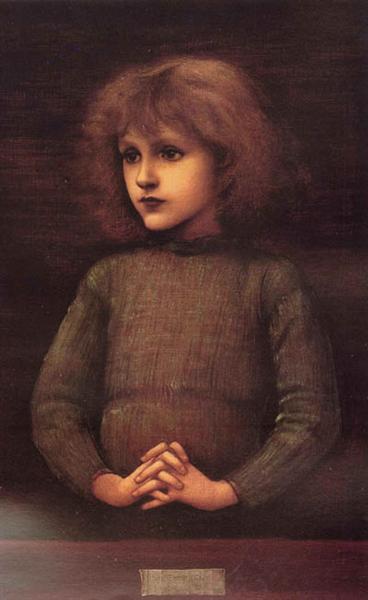 Portrait of a Young Boy - Едвард Берн-Джонс