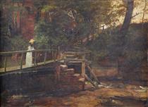 Footbridge at Birch Hill House, Mucklow Hill, Worcestershire - Edward R. Taylor
