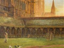 Lincoln Cathedral, the Cloisters - Edward R. Taylor