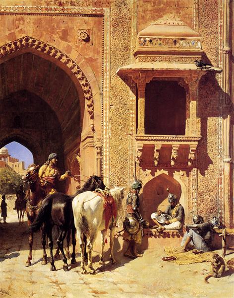 Gate Of The Fortress At Agra, India - Едвін Лорд Вікс