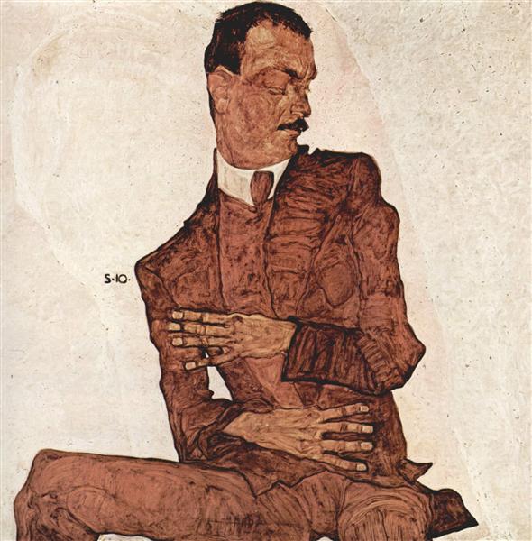 Arthur Roessler, 1910 - Egon Schiele