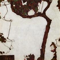 Осіннє дерево з фуксіями - Егон Шиле