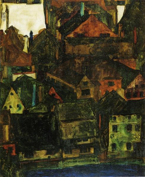 Krumau, 1911 - Egon Schiele