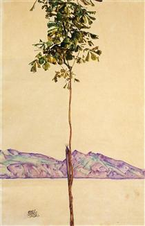 Little Tree (Chestnut Tree at Lake Constance) - Egon Schiele