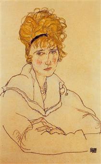 Portrait of Edith Schiele - 席勒