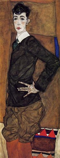 Portrait of Erich Lederer - Egon Schiele