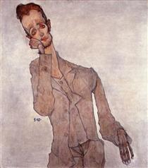 Portrait of Karl Zakovsek - Egon Schiele