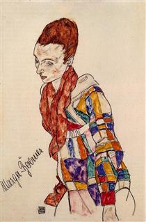 Portrait of Marga Boerner - Egon Schiele