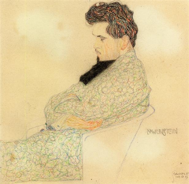 Portrait of the Composer Arthur Lowenstein, 1909 - Эгон Шиле
