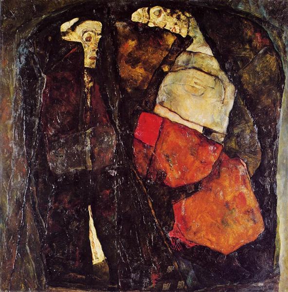 Pregnant woman and Death, 1911 - Эгон Шиле