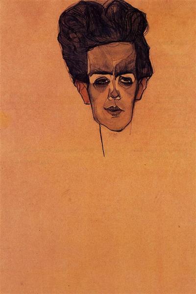 Self Portrait, 1910 - Egon Schiele