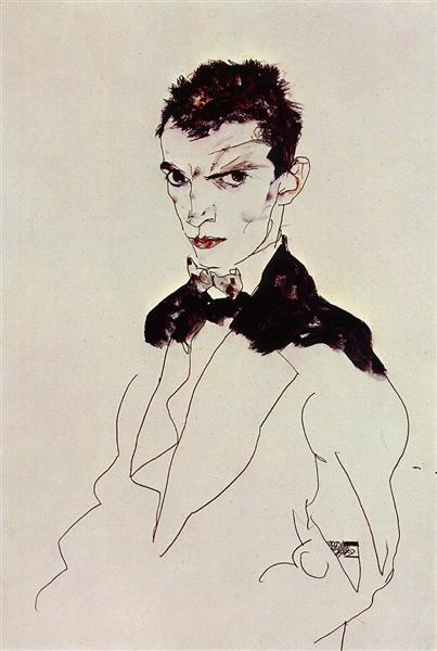 Self Portrait, 1912 - Egon Schiele