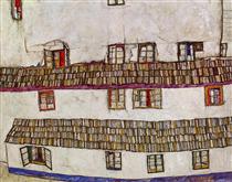 Windows (Facade of a House) - Egon Schiele