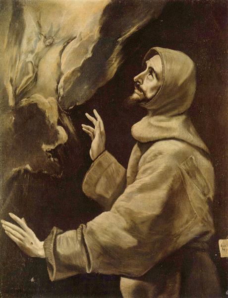 St. Francis receiving the stigmata, c.1578 - El Greco