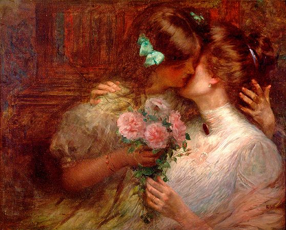 O beijo, c.1909 - Eliseu Visconti