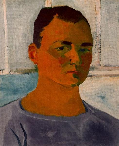 Self-Portrait, 1955 - Elmer Bischoff