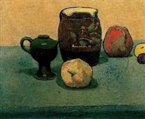 Earthware Pot and Apples - 埃米尔·伯纳德