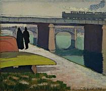Iron Bridges at Asniéres - Еміль Бернар