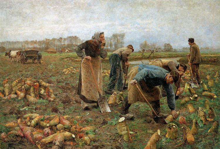 The Beet Harvest, 1890 - Эмиль Клаус