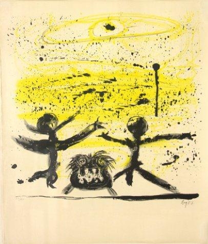 The Sky Was Yellow, 1956 - Enrico Baj