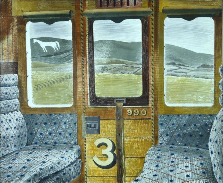 Train Landscape, 1940 - Эрик Равилиус
