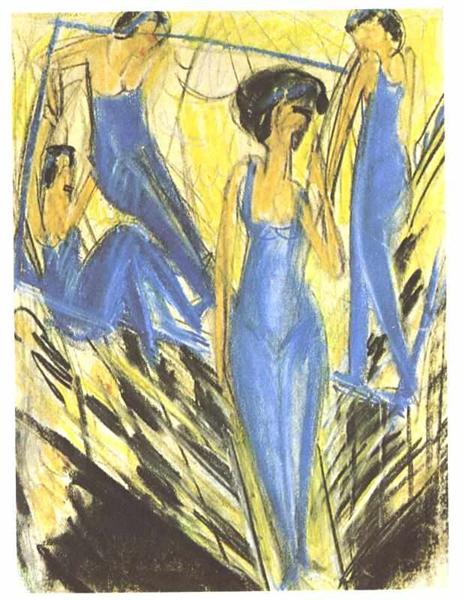 Blue Dressed Artists - Ernst Ludwig Kirchner
