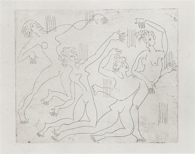 Dance Shool, 1933 - Эрнст Людвиг Кирхнер
