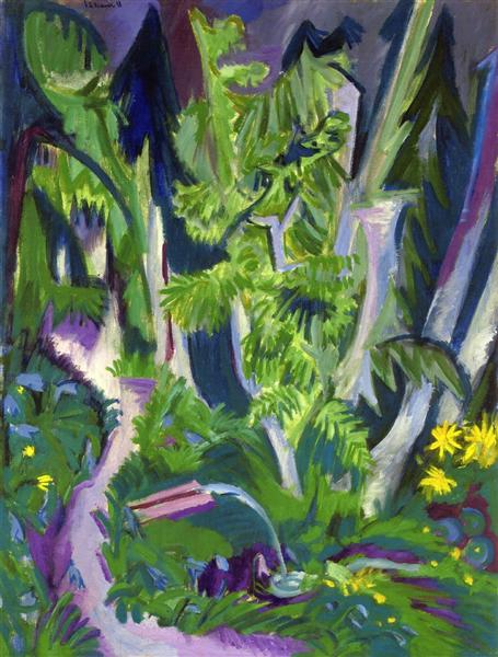 Mountain Forest, 1919 - 1920 - Ernst Ludwig Kirchner