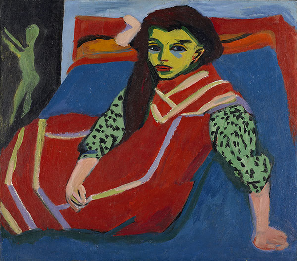Sitting Girl, 1910 - Эрнст Людвиг Кирхнер