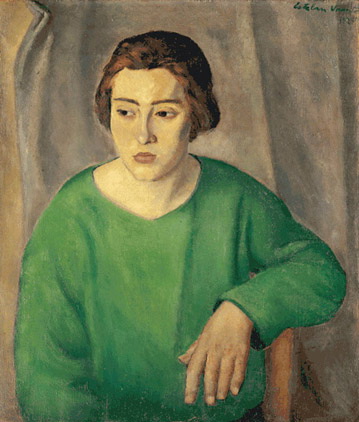 Portrait of his sister Sagrario, 1925 - Эстебан Виченте