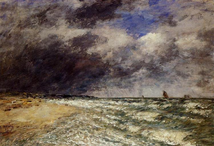 A Squall from Northwest, 1895 - Eugene Boudin