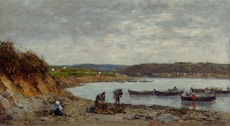 Brest, Fishing Boats - Eugene Boudin