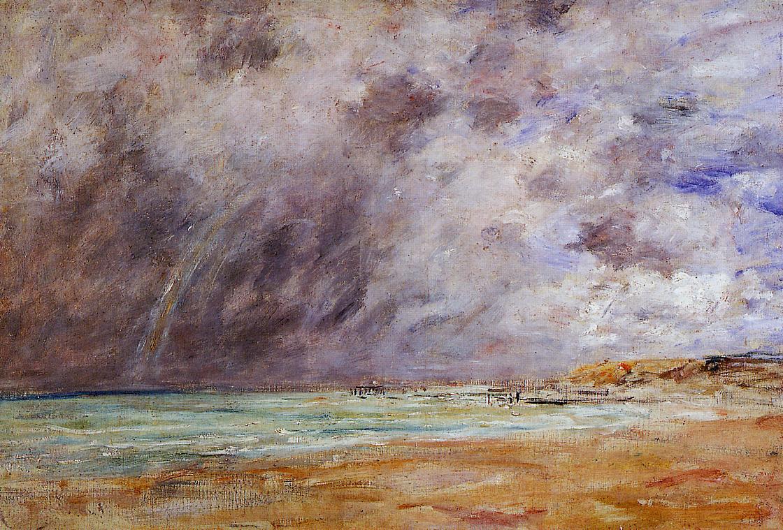 Le Havre. Stormy Skies over the Estuary., c.1894 - Eugene Boudin ...