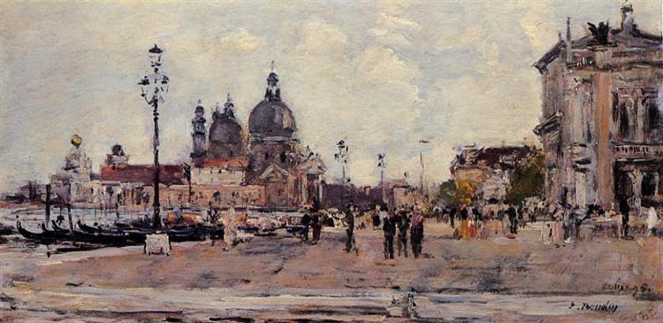 Pier in Venice, 1895 - Эжен Буден